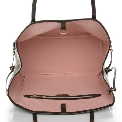 Louis Vuitton Damier Ebene Neo Neverfull MM Rose Ballerine 5 of 7