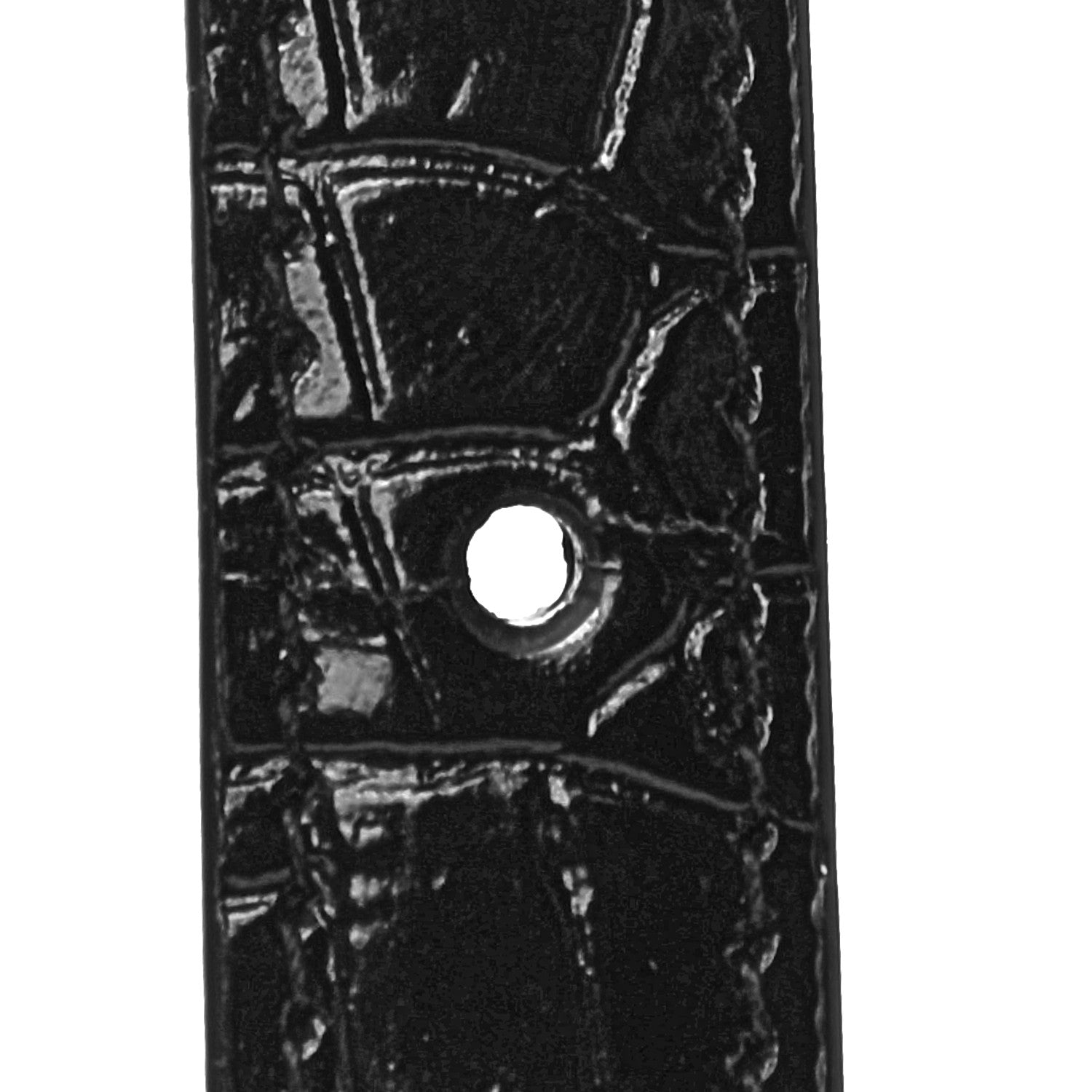 Saint Laurent Calfskin Crocodile Embossed Monogram Kate Belt Bag Black 18 of 20