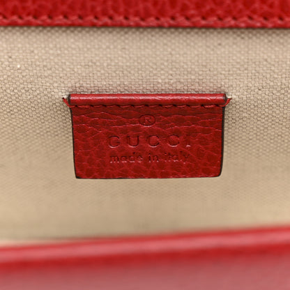 Gucci Dollar Calfskin Enamel Dionysus Shoulder Bag Hibiscus Red Electric Blue 6 of 13