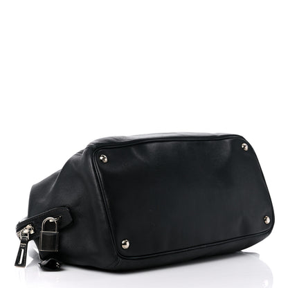 Prada Soft Calf Satchel Black 4 of 18
