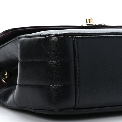 Chanel Shiny Lambskin Quilted Small Chevron Miroir Black 9 of 9