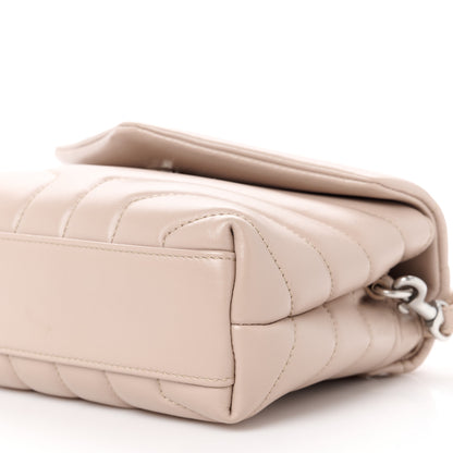 Saint Laurent Calfskin Y Quilted Monogram Toy Loulou Crossbody Bag Light Natural 11 of 11