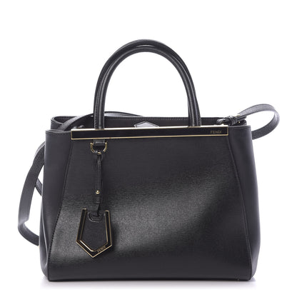 Fendi Vitello Elite Petite 2Jours Tote Black 1 of 10