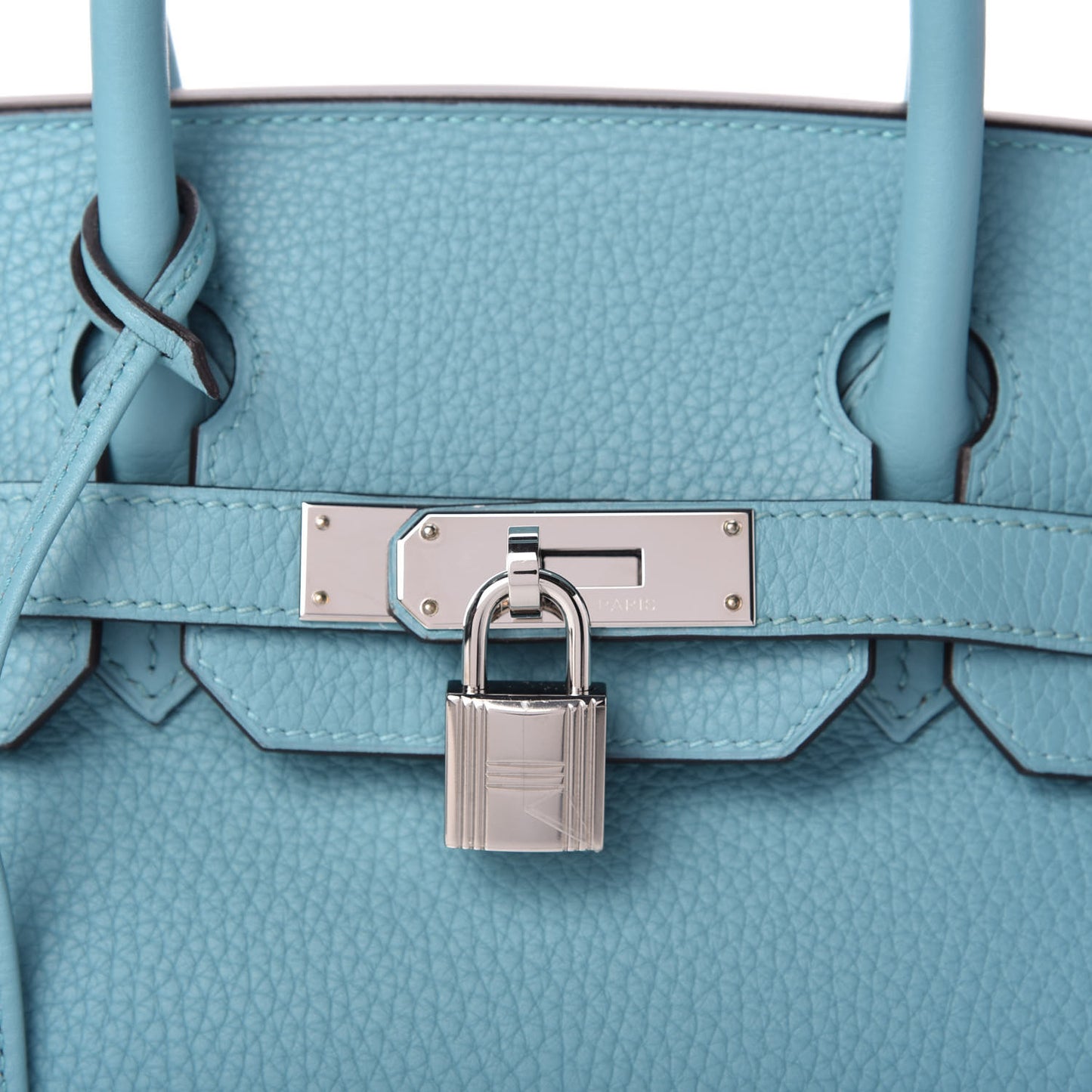 Taurillon Clemence Birkin 30 Bleu Saint Cyr