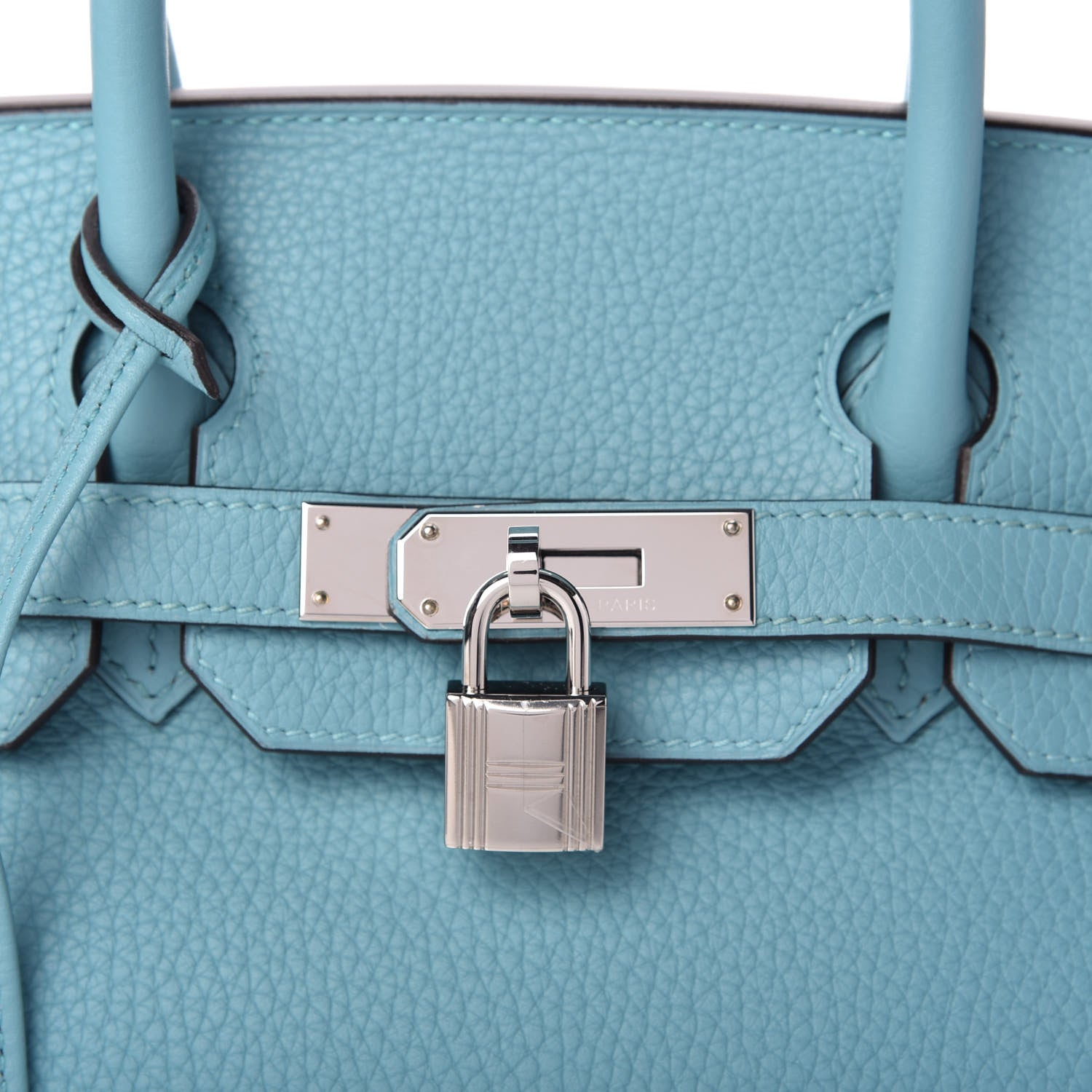 Hermes Taurillon Clemence Birkin 30 Bleu Saint Cyr 10 of 11