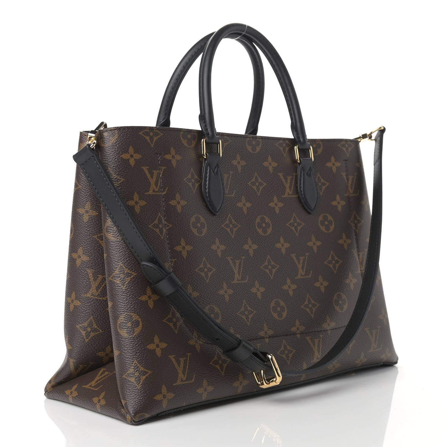 Louis Vuitton Monogram Flower Tote Black 3 of 10