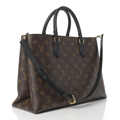 Louis Vuitton Monogram Flower Tote Black 3 of 10