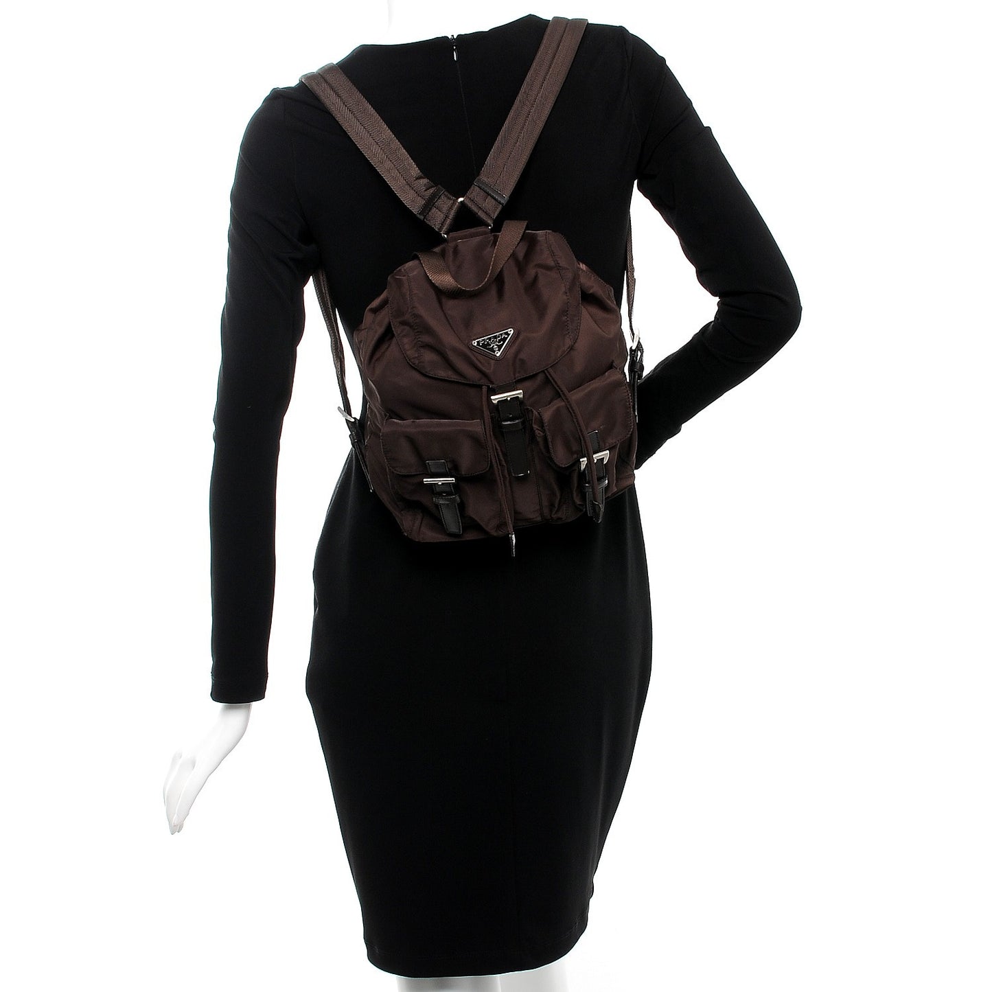 Tessuto Nylon Vela Small Backpack Moro