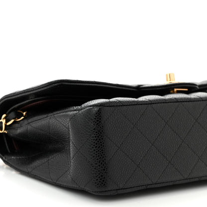 Chanel Caviar Quilted Medium Double Flap Black 9 of 11