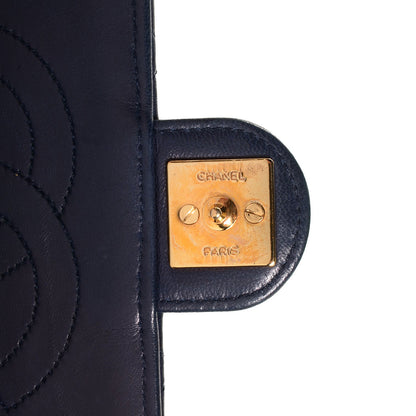 Chanel Lambskin Small Single Flap Navy 8 of 8