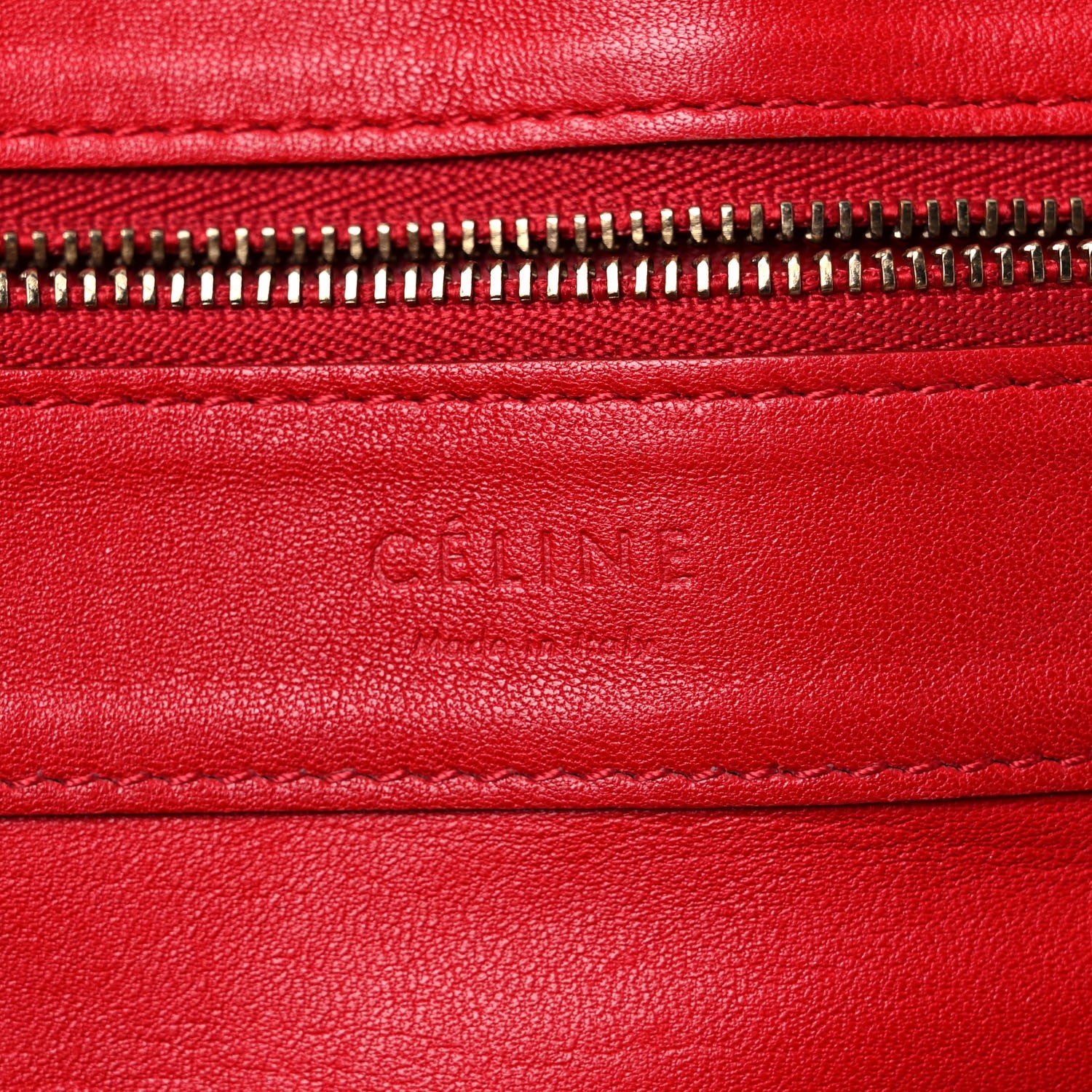Celine Lambskin Horizontal Cabas Magenta 6 of 23