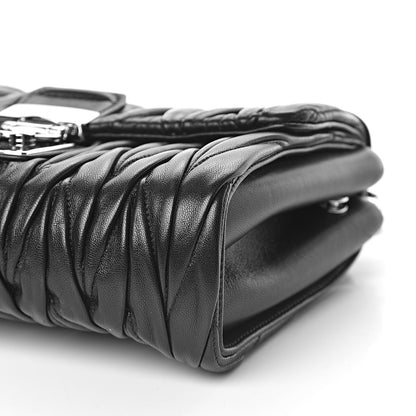 Miu Miu Nappa Matelasse Flap Black 9 of 13