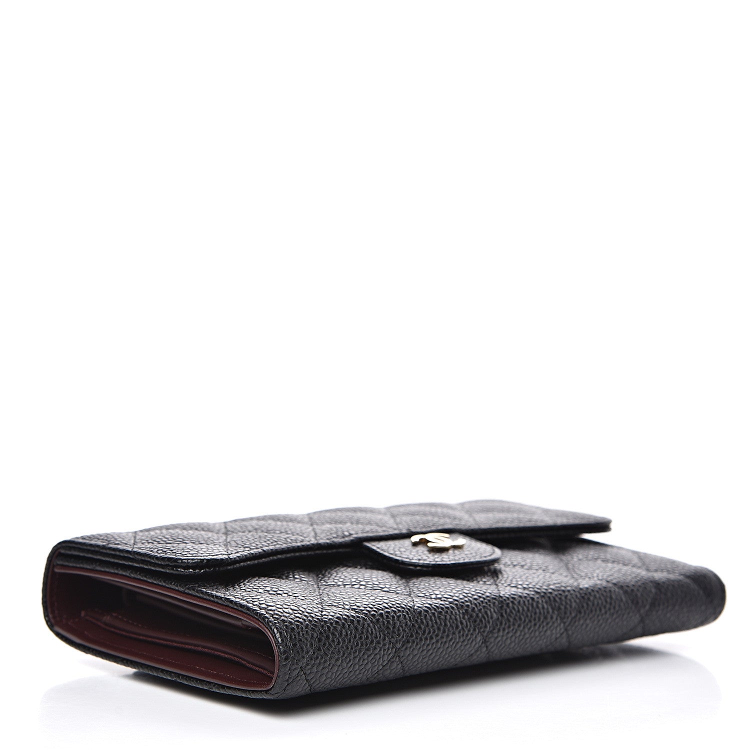 Chanel Caviar Quilted Large Flap Wallet Black 3 of 8