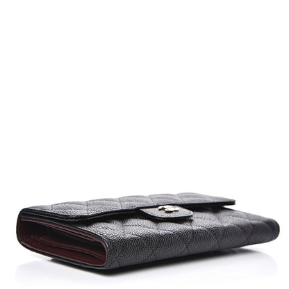 Chanel Caviar Quilted Large Flap Wallet Black 3 of 8