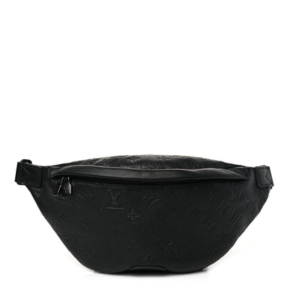 Louis Vuitton Calfskin Monogram Shadow Discovery Bumbag PM Black 1 of 9
