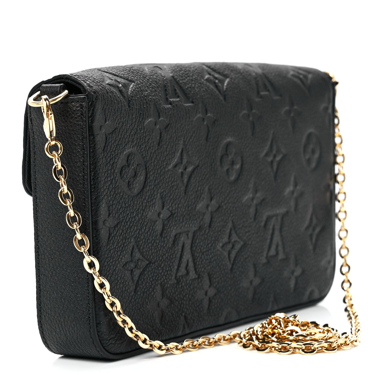 Louis Vuitton Empreinte Pochette Felicie Chain Wallet Black 4 of 13