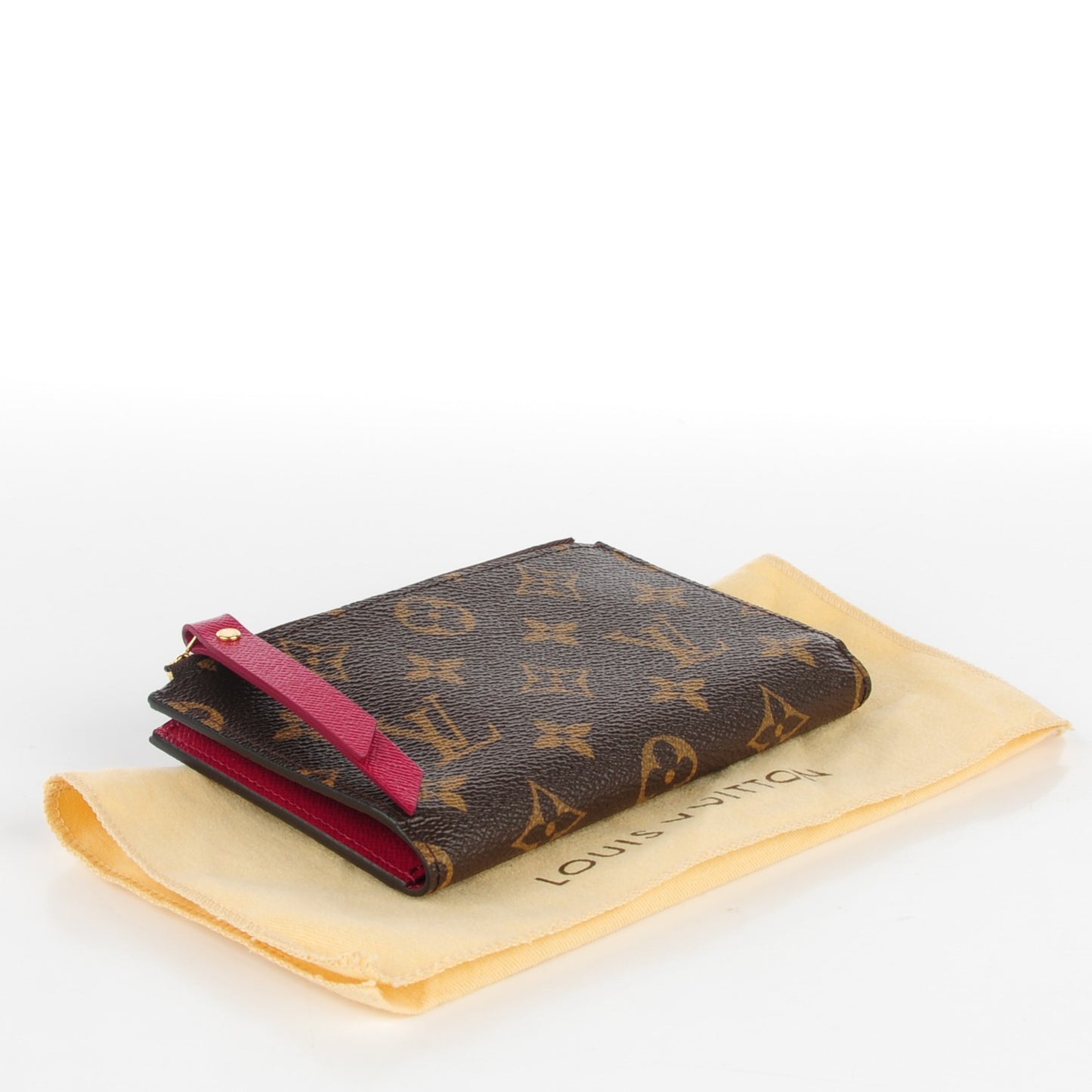 Monogram Adele Compact Wallet Fuchsia