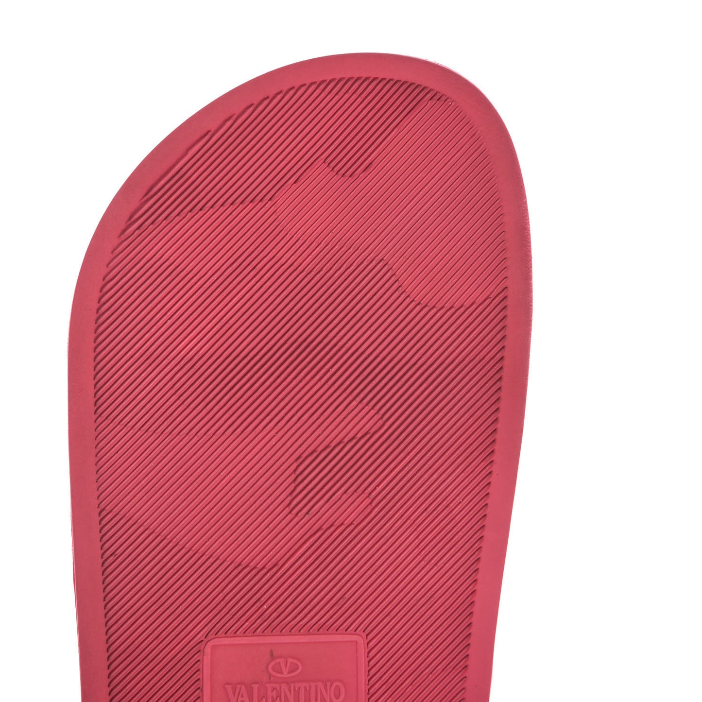 Rubber Rockstud Slide Sandals 41 Shadow Pink