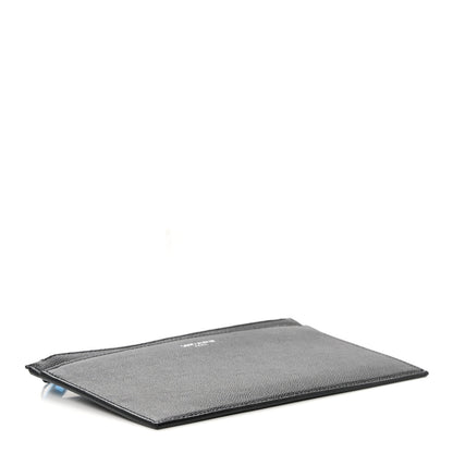 Saint Laurent Grain De Poudre Zipped Pouch Black 4 of 8