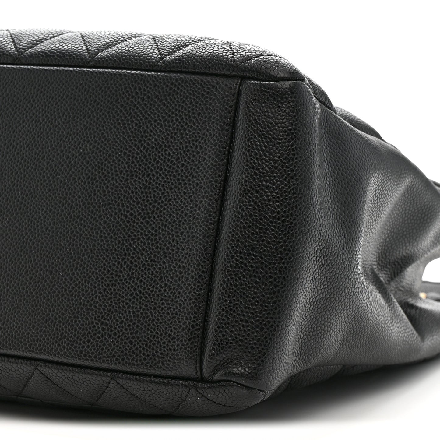 Caviar Quilted Grand Shopping Tote GST Black