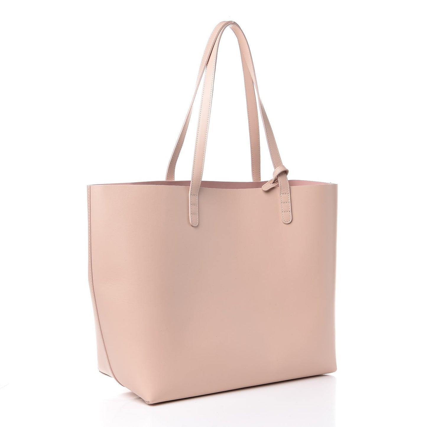 Vegetable Tanned Calfskin Small Shopping Bag Rosa