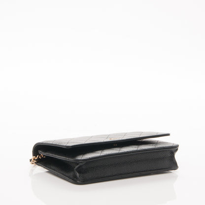 Chanel Caviar Quilted Wallet On Chain WOC Black 4 of 7