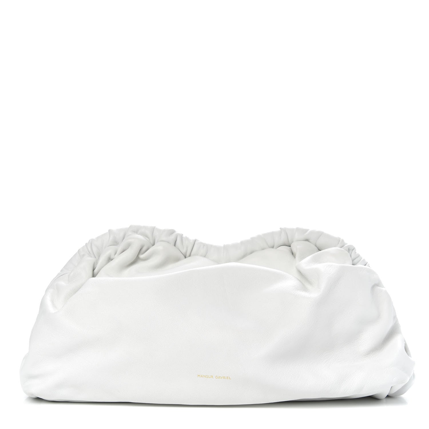Mansur Gavriel Lambskin Cloud Clutch White 1 of 10