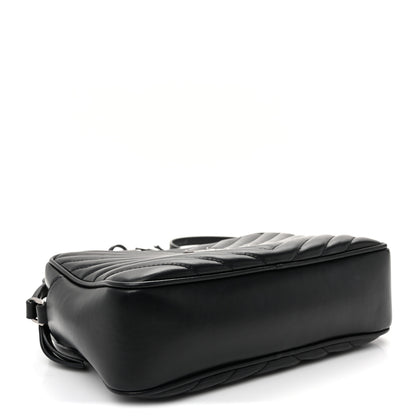 Saint Laurent Calfskin Matelasse Monogram Lou Camera Bag Black 4 of 10