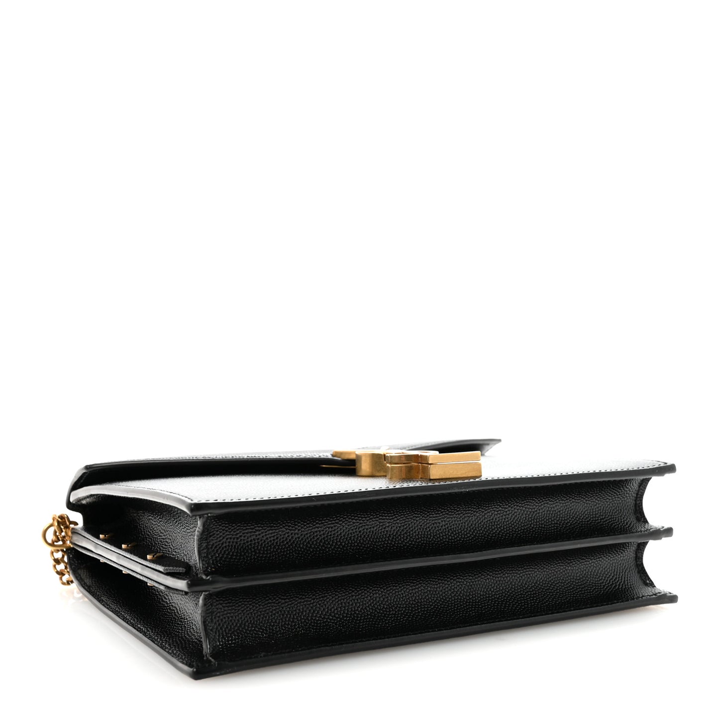 Grain De Poudre Monogram Cassandra Clasp Bag Black