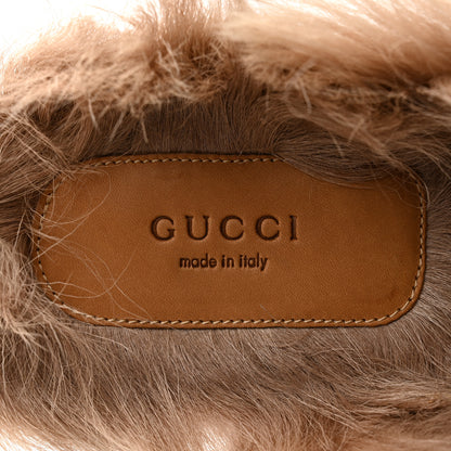 Gucci Calfskin Fur Womens Princetown Slippers 40.5 Black 6 of 10