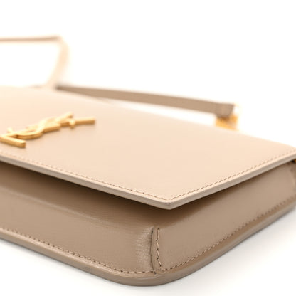 Saint Laurent Grained Calfskin Monogram Phone Holder Crossbody Beige 10 of 10