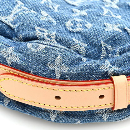 Louis Vuitton Monogram Denim Croissant MM Blue 9 of 10