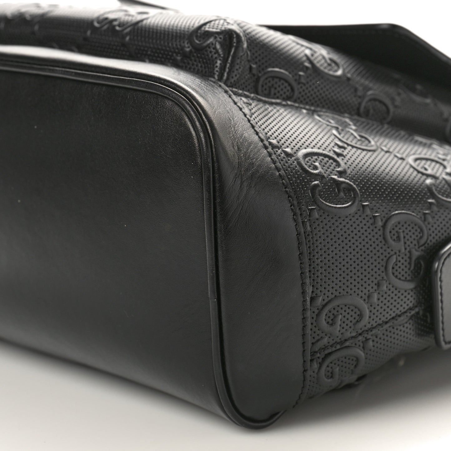 Calfskin GG Tennis Embossed Backpack Black