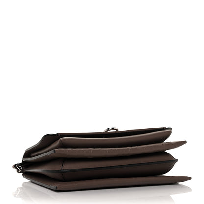 Salvatore Ferragamo Calfskin Gancini Embossed Trifolio Bag Caraway Seed 3 of 8