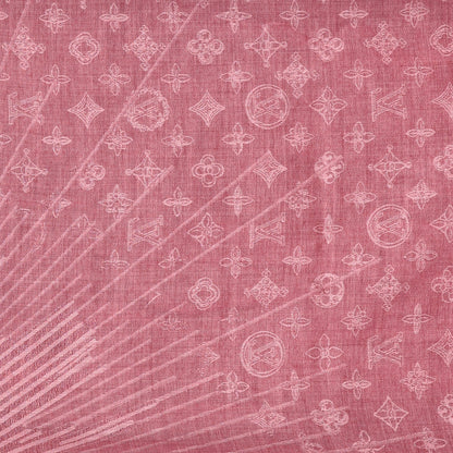 Louis Vuitton Cashmere Monogram Scarf Pink 2 of 3