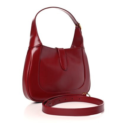Gucci Boarded Dyana Lux Calfskin Small Jackie 1961 Hobo New Cherry Red 3 of 9