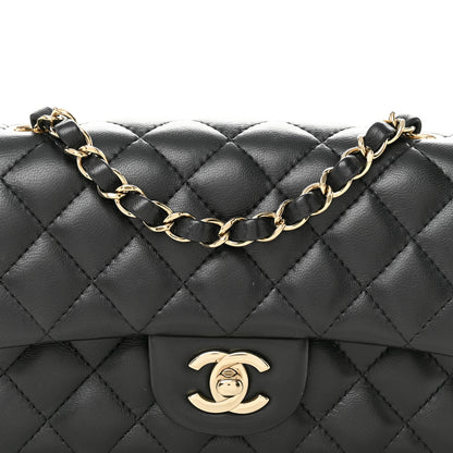 Chanel Lambskin Quilted Mini Rectangular Flap Black 8 of 14