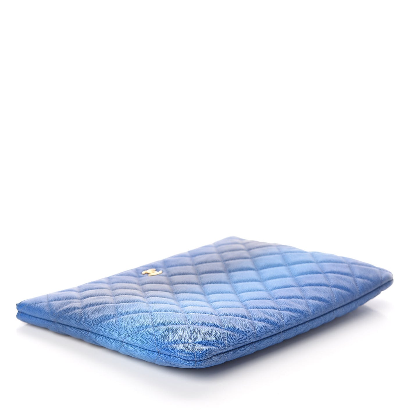 Caviar Ombre Medium Cosmetic Case Blue