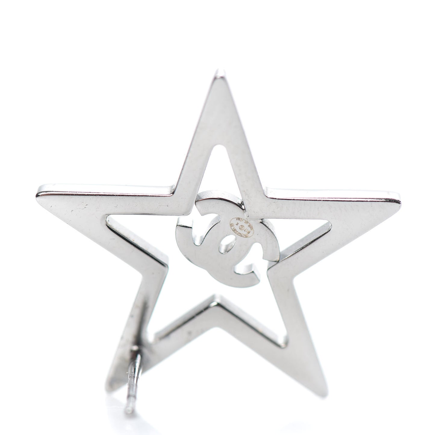 Ruthenium Crystal Star CC Earrings Iridescent Pink