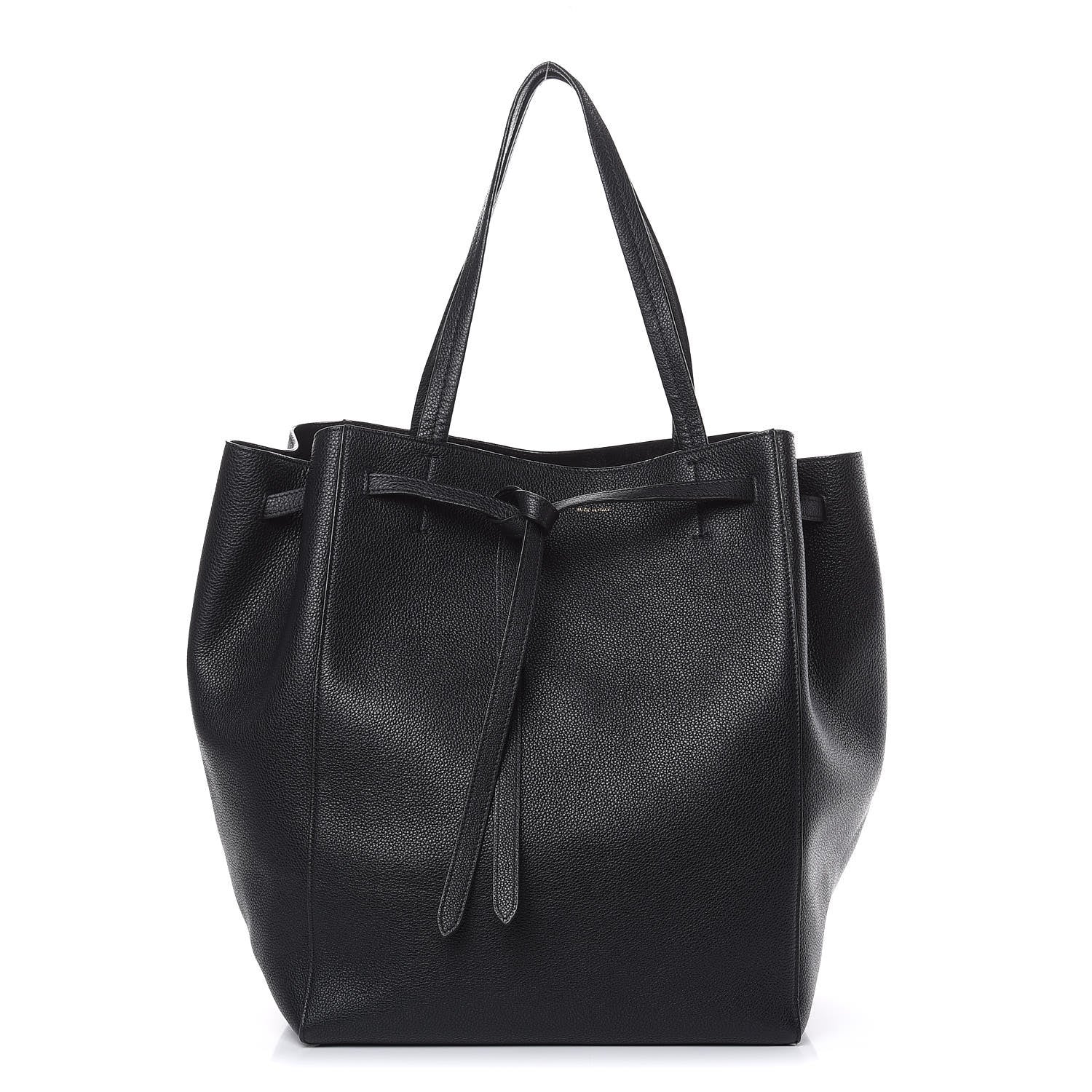 Celine Soft Grained Calfskin Medium Belt Cabas Phantom Black 1 of 10