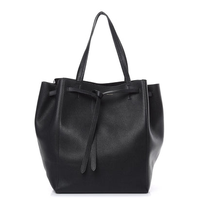 Celine Soft Grained Calfskin Medium Belt Cabas Phantom Black 1 of 10