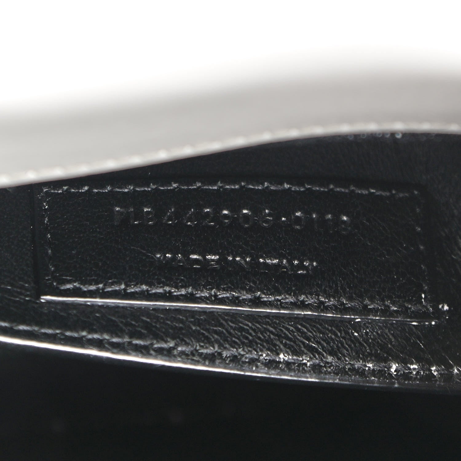 Saint Laurent Calfskin Bi-Color Medium Monogram Sunset Black Pearl White 8 of 10