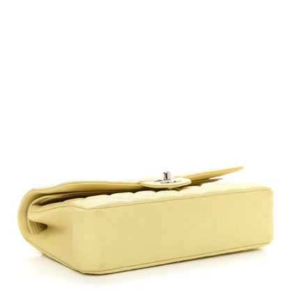 Chanel Caviar Quilted Medium Double Flap Light Yellow 3 of 8
