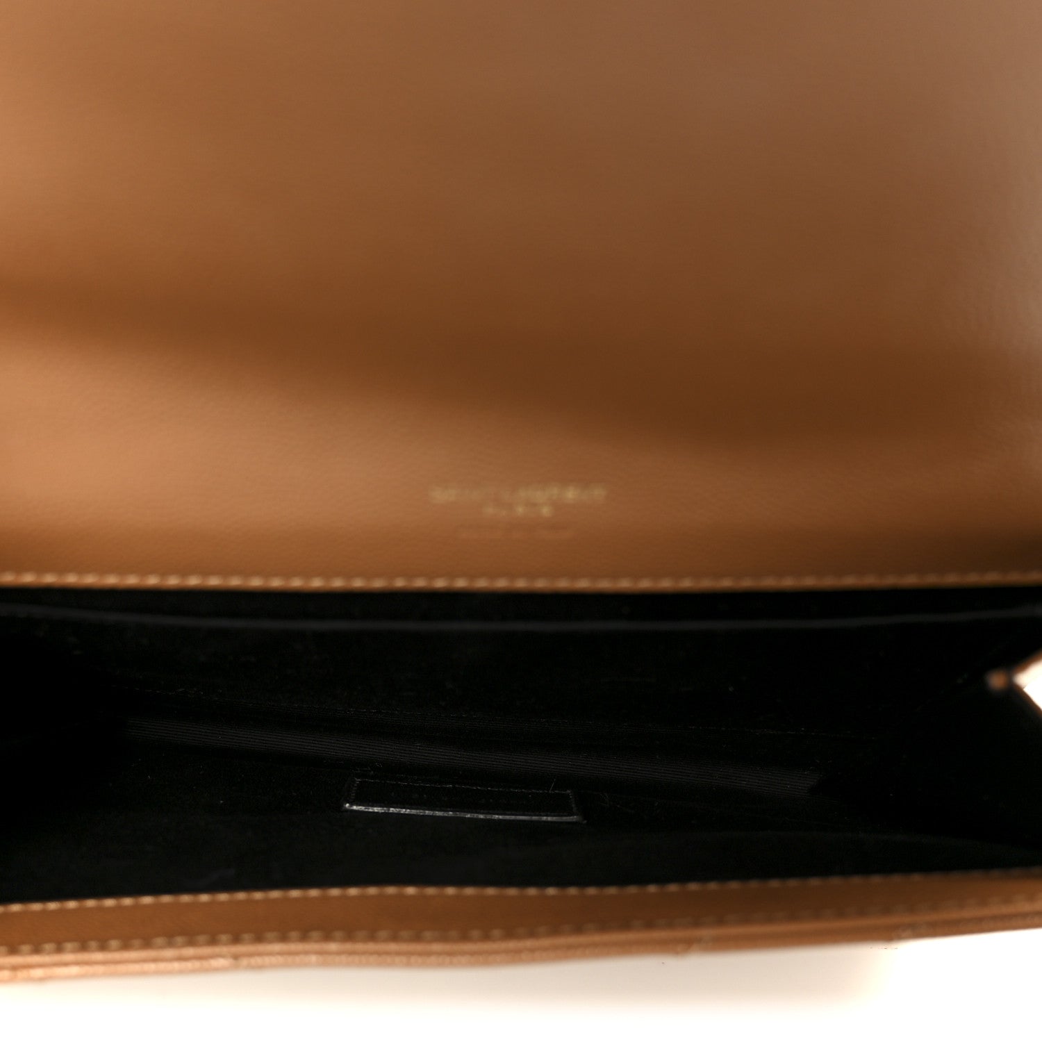 Saint Laurent Grain De Poudre Matelasse Chevron Monogram Cassandre Flap Pouch Natural Dark 5 of 8