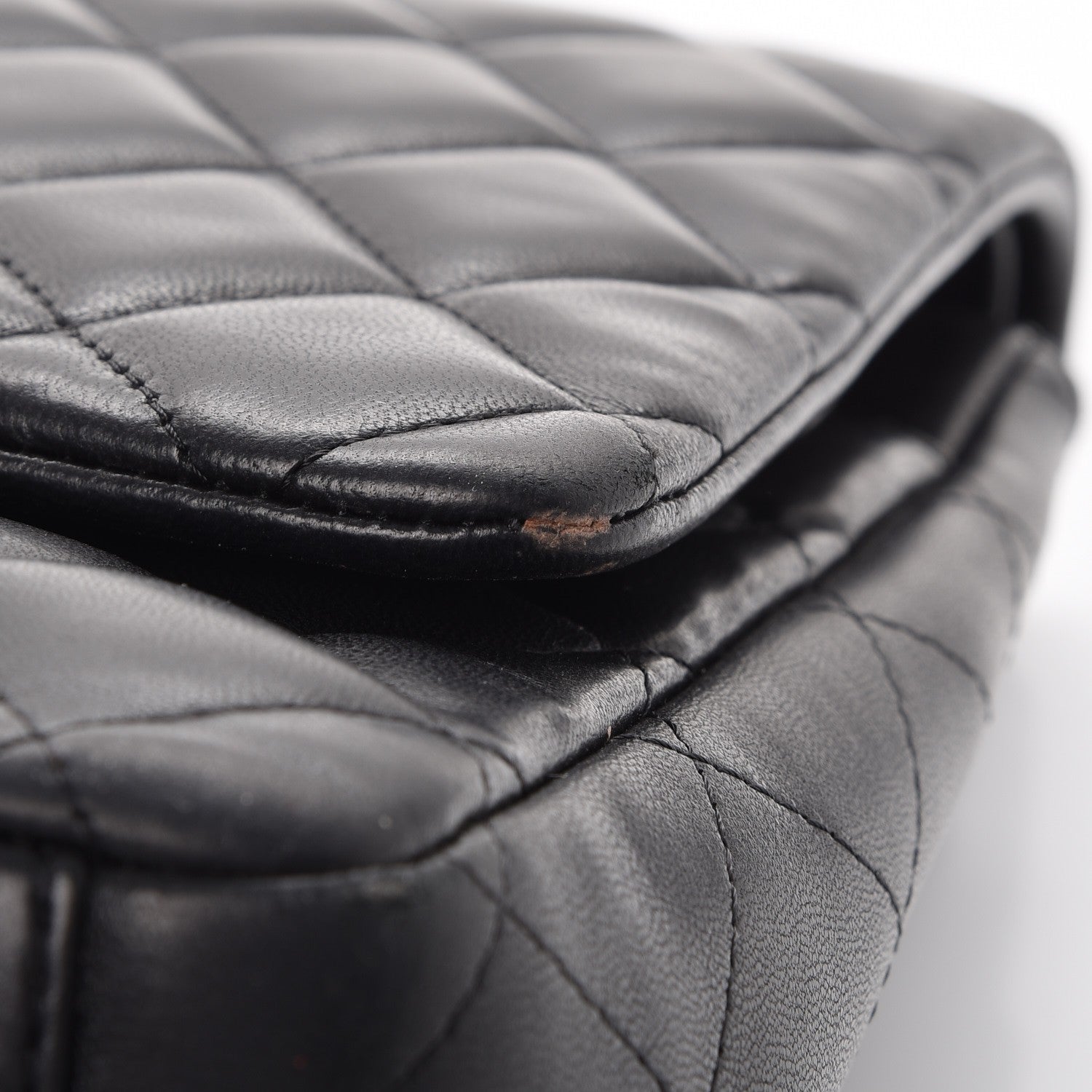 Chanel Lambskin Quilted Maxi Double Flap Black 10 of 12