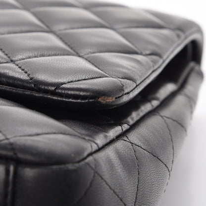 Chanel Lambskin Quilted Maxi Double Flap Black 10 of 12