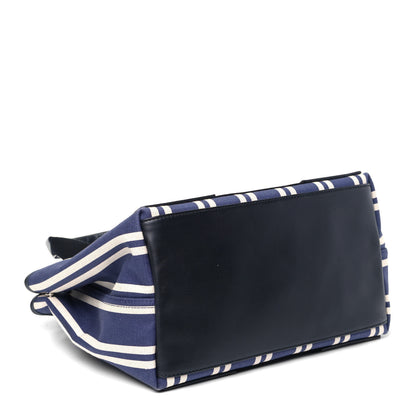 Balenciaga Canvas Striped S Navy Cabas Navy 3 of 5