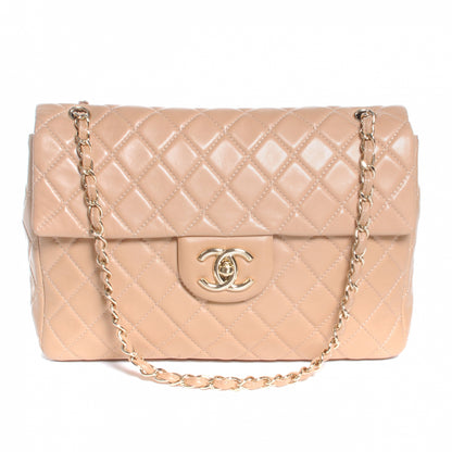 Chanel Lambskin Maxi Flap Apricot 1 of 8