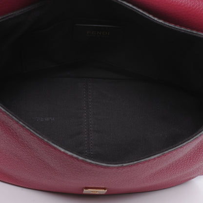 Fendi Vitello Small Messenger Bag Amarena 5 of 9