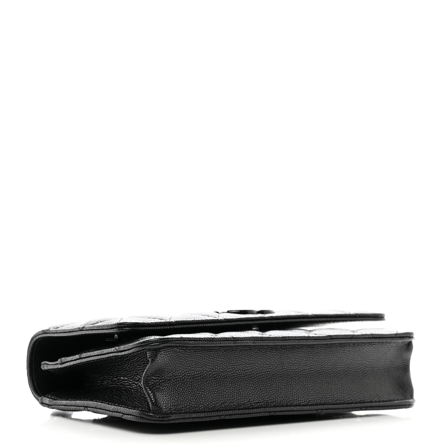 Caviar Quilted My Everything Wallet On Chain WOC Black